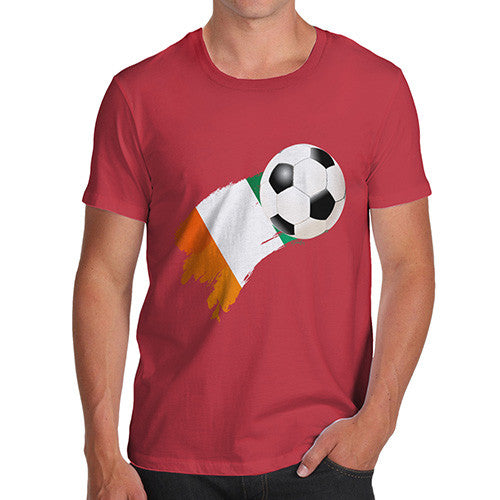 Ivory Coast Football Flag Paint Splat Men's T-Shirt