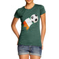 Ivory Coast Football Flag Paint Splat Women's T-Shirt 