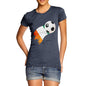 Ivory Coast Football Flag Paint Splat Women's T-Shirt 