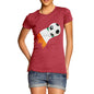 Ivory Coast Football Flag Paint Splat Women's T-Shirt 