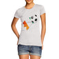 Ivory Coast Football Flag Paint Splat Women's T-Shirt 