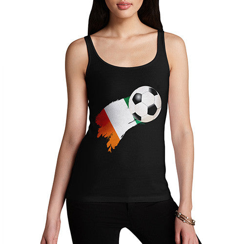 Ivory Coast Football Flag Paint Splat Women's Tank Top