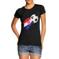 Croatia Football Flag Paint Splat Women's T-Shirt 