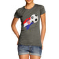 Croatia Football Flag Paint Splat Women's T-Shirt 