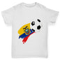 Ecuador Football Flag Paint Splat Boy's T-Shirt