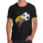 Ecuador Football Flag Paint Splat Men's T-Shirt