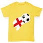 England Football Flag Paint Splat Boy's T-Shirt