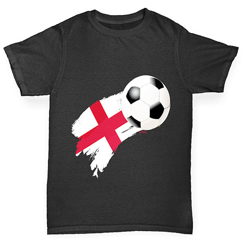 England Football Flag Paint Splat Girl's T-Shirt 