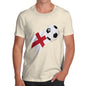 England Football Flag Paint Splat Men's T-Shirt