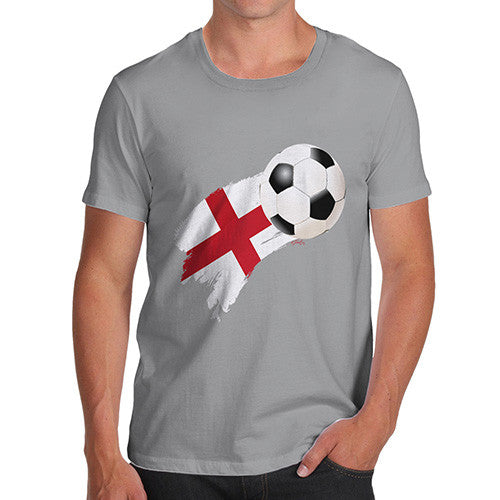 England Football Flag Paint Splat Men's T-Shirt