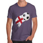 England Football Flag Paint Splat Men's T-Shirt