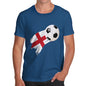 England Football Flag Paint Splat Men's T-Shirt