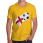 England Football Flag Paint Splat Men's T-Shirt