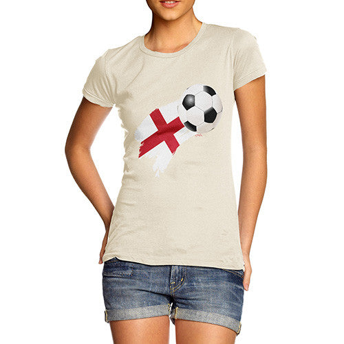 England Football Flag Paint Splat Women's T-Shirt 