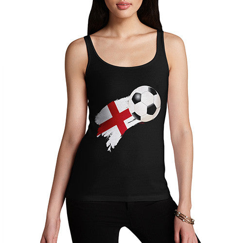 England Football Flag Paint Splat Women's Tank Top