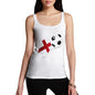 England Football Flag Paint Splat Women's Tank Top