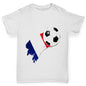 France Football Flag Paint Splat Girl's T-Shirt 