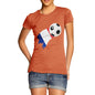 France Football Flag Paint Splat Women's T-Shirt 