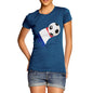 France Football Flag Paint Splat Women's T-Shirt 