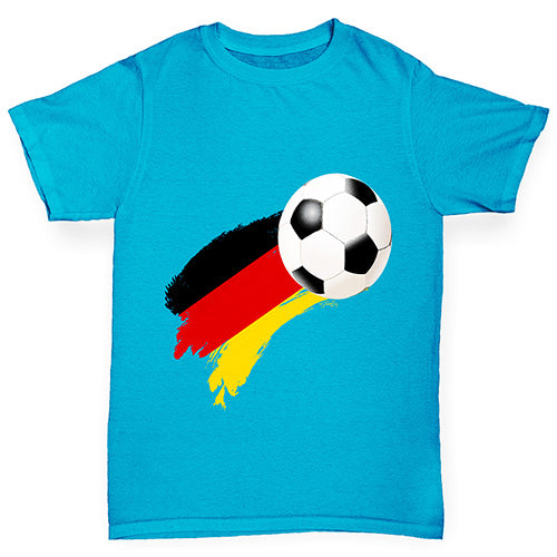 Germany Football Flag Paint Splat Boy's T-Shirt