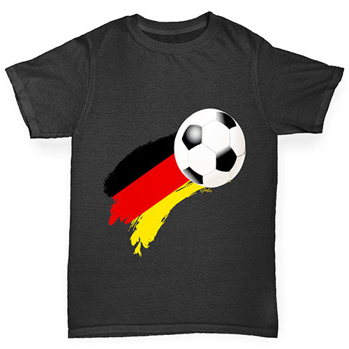 Germany Football Flag Paint Splat Boy's T-Shirt