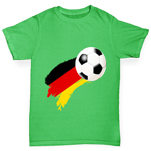 Germany Football Flag Paint Splat Boy's T-Shirt