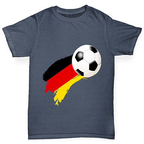 Germany Football Flag Paint Splat Boy's T-Shirt