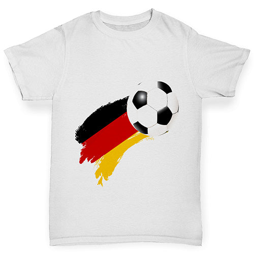 Germany Football Flag Paint Splat Boy's T-Shirt