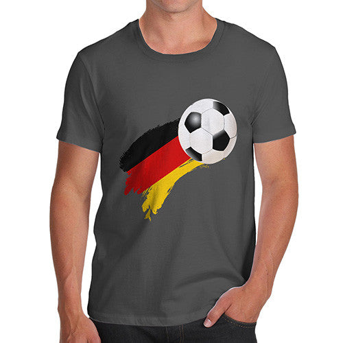 Germany Football Flag Paint Splat Men's T-Shirt