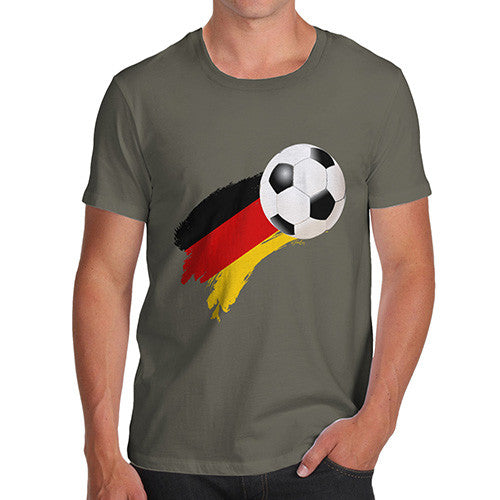 Germany Football Flag Paint Splat Men's T-Shirt