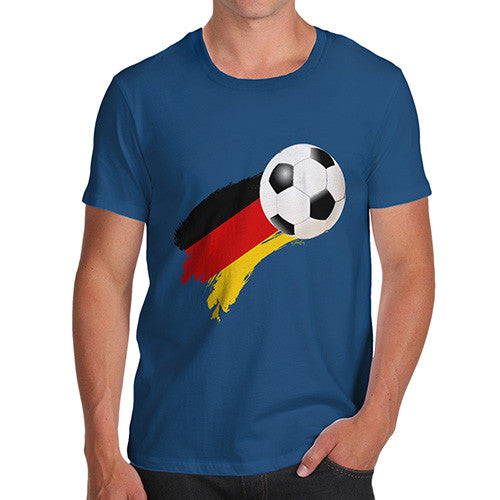 Germany Football Flag Paint Splat Men's T-Shirt