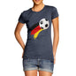 Germany Football Flag Paint Splat Women's T-Shirt 