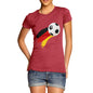 Germany Football Flag Paint Splat Women's T-Shirt 