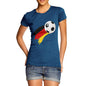 Germany Football Flag Paint Splat Women's T-Shirt 