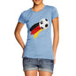 Germany Football Flag Paint Splat Women's T-Shirt 