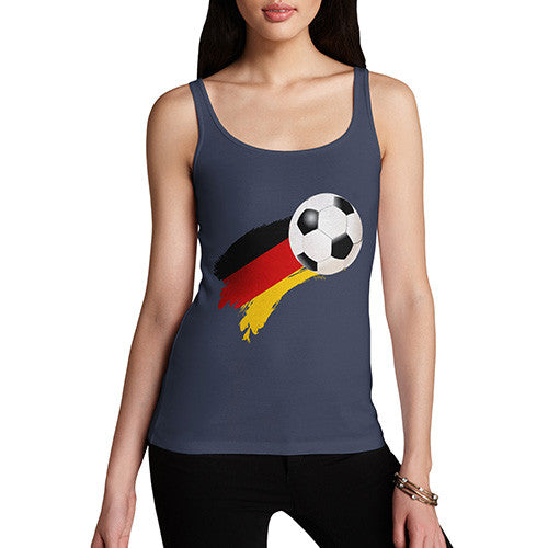 Germany Football Flag Paint Splat Women's Tank Top