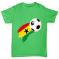 Ghana Football Flag Paint Splat Boy's T-Shirt