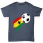 Ghana Football Flag Paint Splat Boy's T-Shirt