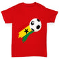 Ghana Football Flag Paint Splat Boy's T-Shirt