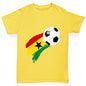 Ghana Football Flag Paint Splat Boy's T-Shirt