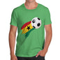 Ghana Football Flag Paint Splat Men's T-Shirt