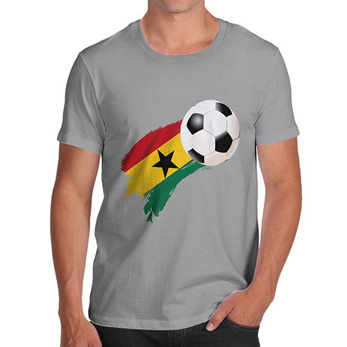 Ghana Football Flag Paint Splat Men's T-Shirt