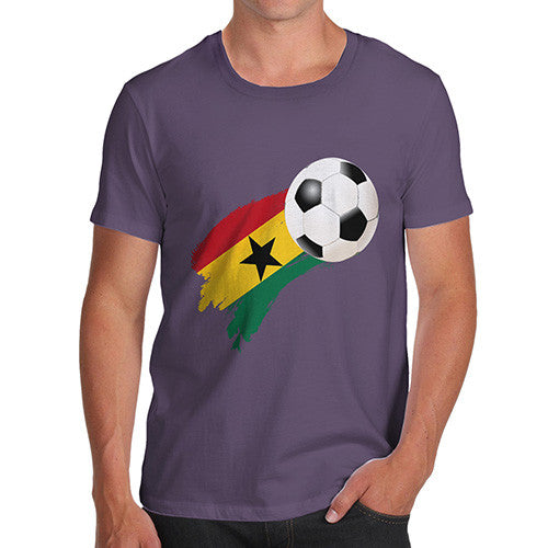 Ghana Football Flag Paint Splat Men's T-Shirt