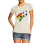 Ghana Football Flag Paint Splat Women's T-Shirt 