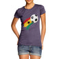 Ghana Football Flag Paint Splat Women's T-Shirt 