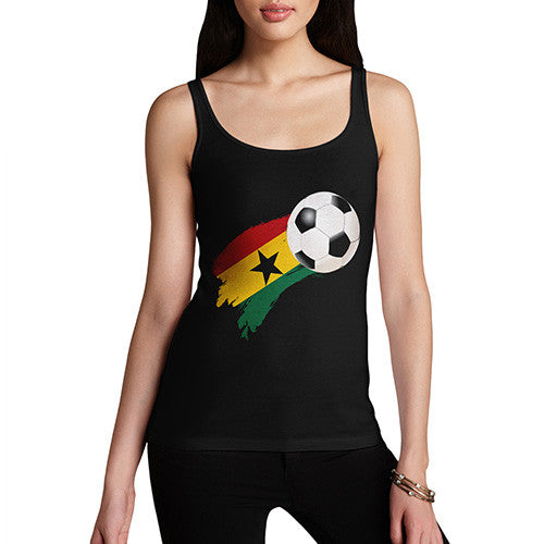 Ghana Football Flag Paint Splat Women's Tank Top