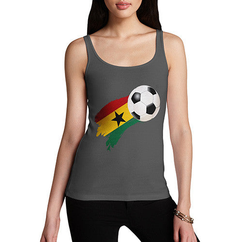 Ghana Football Flag Paint Splat Women's Tank Top