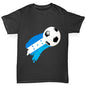 Honduras Football Flag Paint Splat Boy's T-Shirt