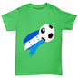 Honduras Football Flag Paint Splat Girl's T-Shirt 