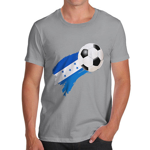 Honduras Football Flag Paint Splat Men's T-Shirt